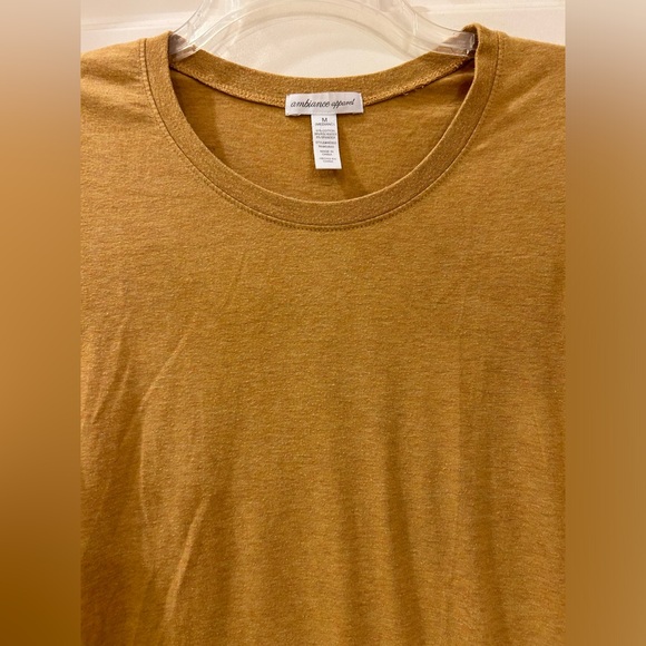 FREE with purchase: Ambience Apparel, Long Sleeve Tee, Mustard Gold, Sz M - Picture 2 of 12